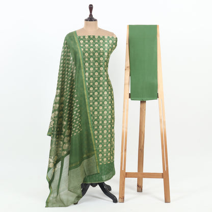 Unstitched Tussar Suit Set