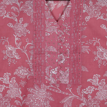 Semi Stitched Cotton Suit