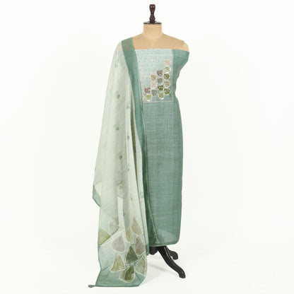 Unstitched Linen Suit Set