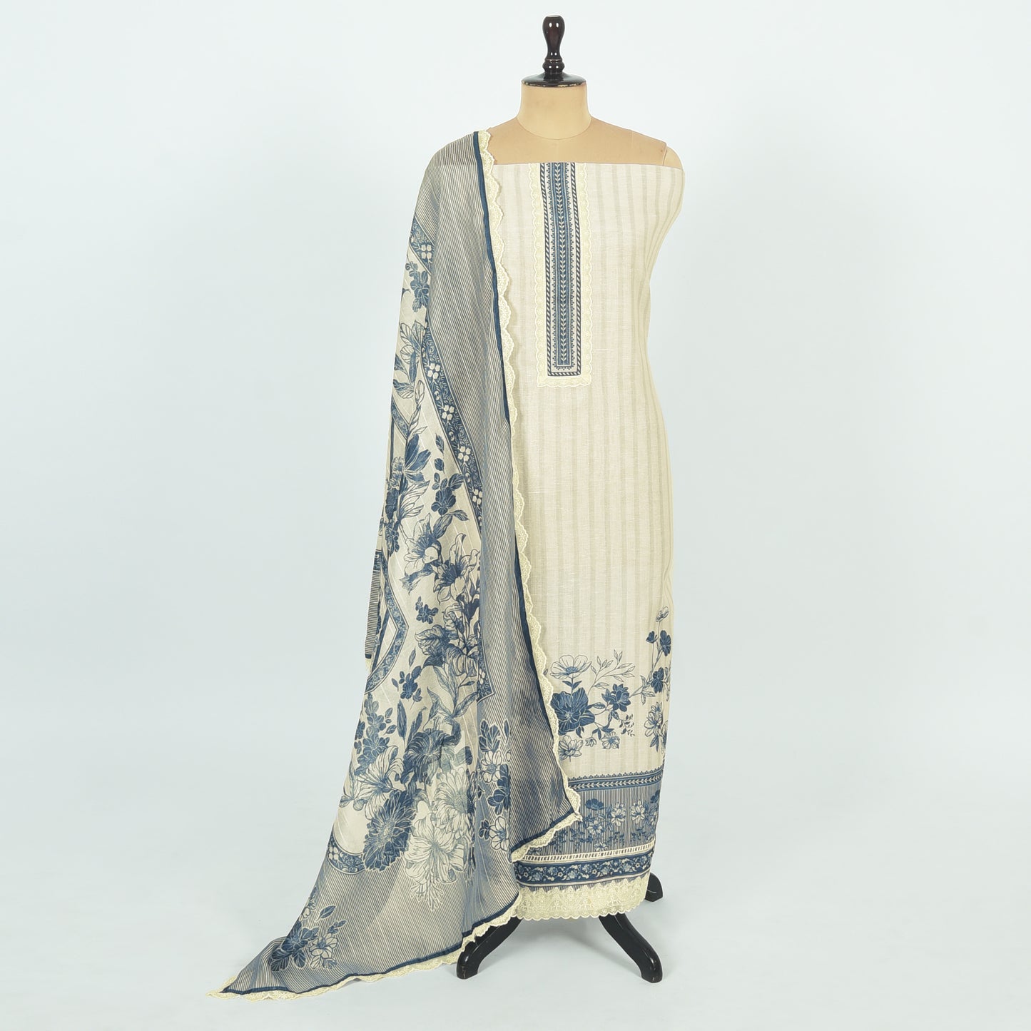 Unstitched Linen Suit Set