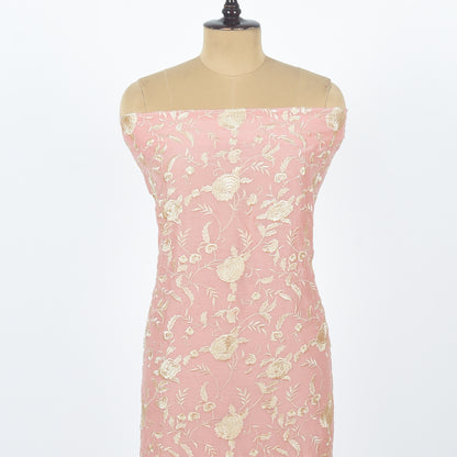 Unstitched Chanderi Suit Set