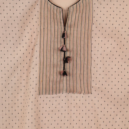 Semi Stitched Chanderi Suit