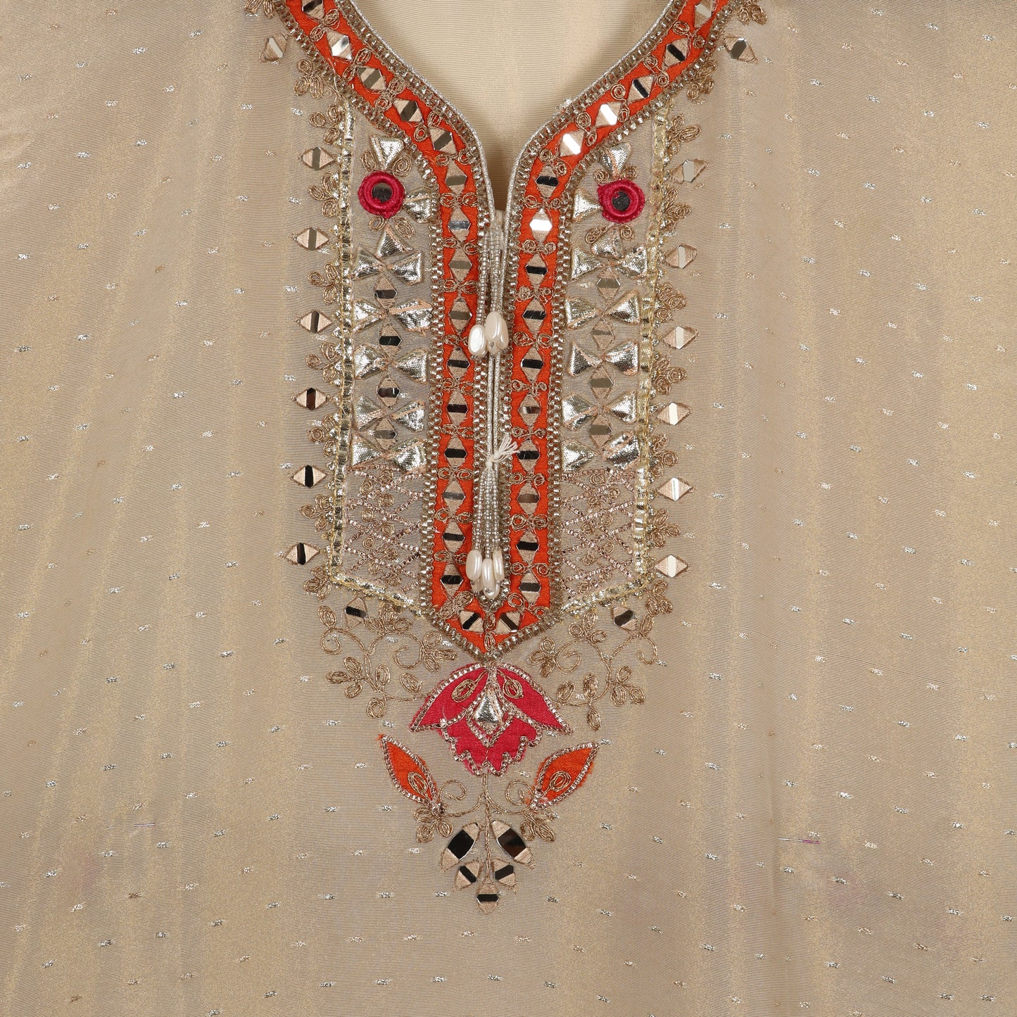 Semi Stitched Tissue Suit