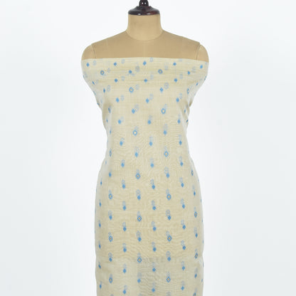 Unstitched Chanderi Suit Set