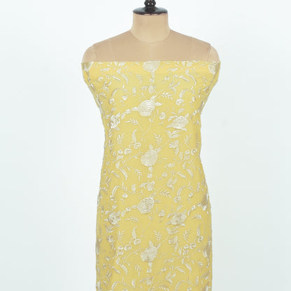 Unstitched Chanderi Suit Set