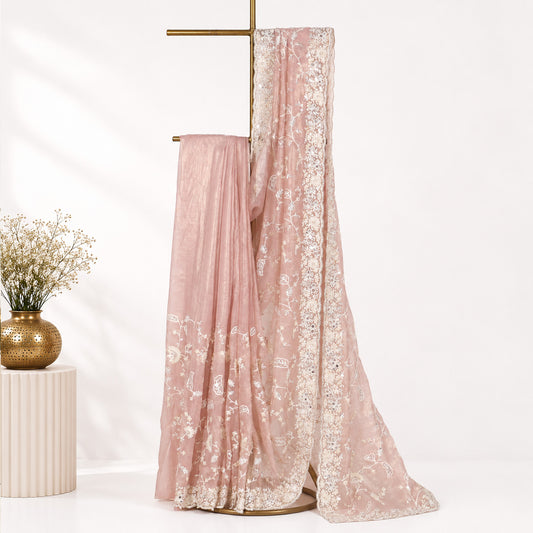Dusty Rose Saree