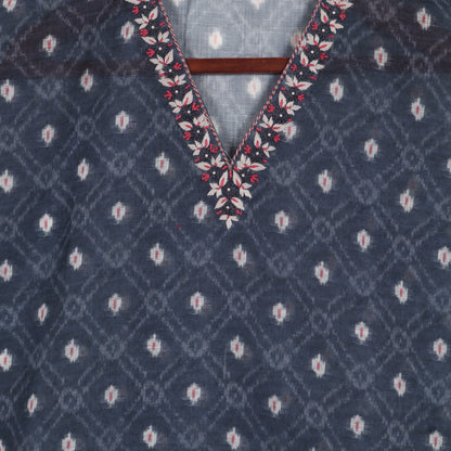 Semi Stitched Linen Suit