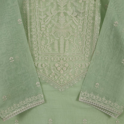 Semi Stitched Chanderi Suit