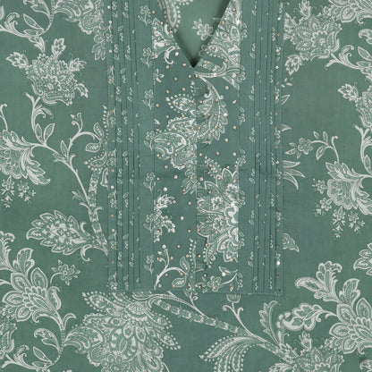 Semi Stitched Cotton Suit