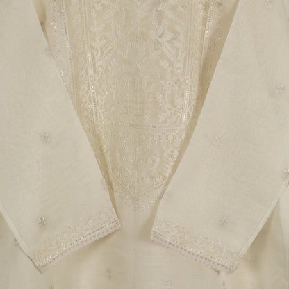 Semi Stitched Chanderi Suit