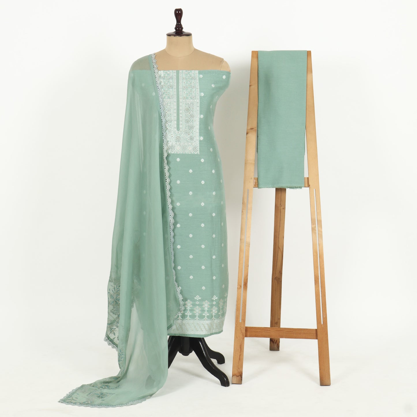 Unstitched Linen Suit Set