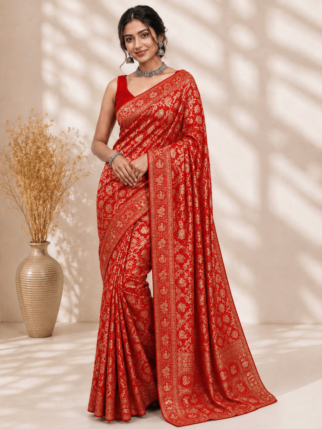 Pure Banarasi Unfinished Saree