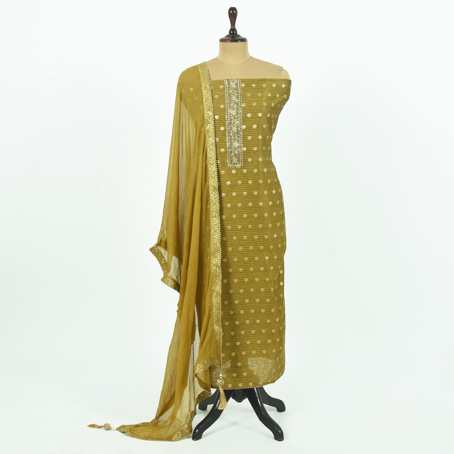 Unstitched Organza Suit Set