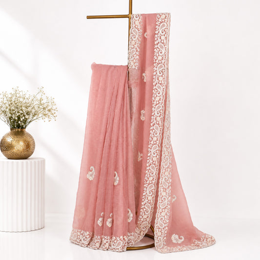 Mauve Pink Saree
