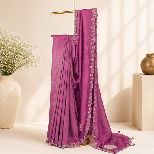 Vibrant Magenta Saree