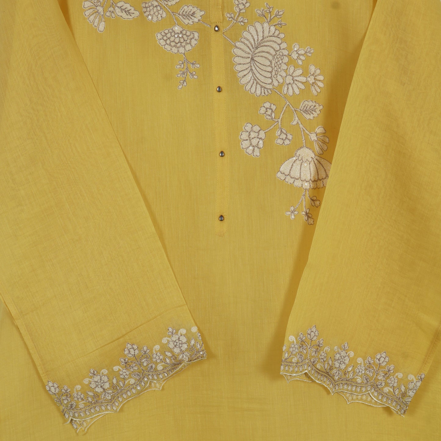 Semi Stitched Chanderi Suit