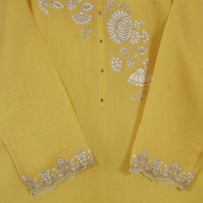 Semi Stitched Chanderi Suit