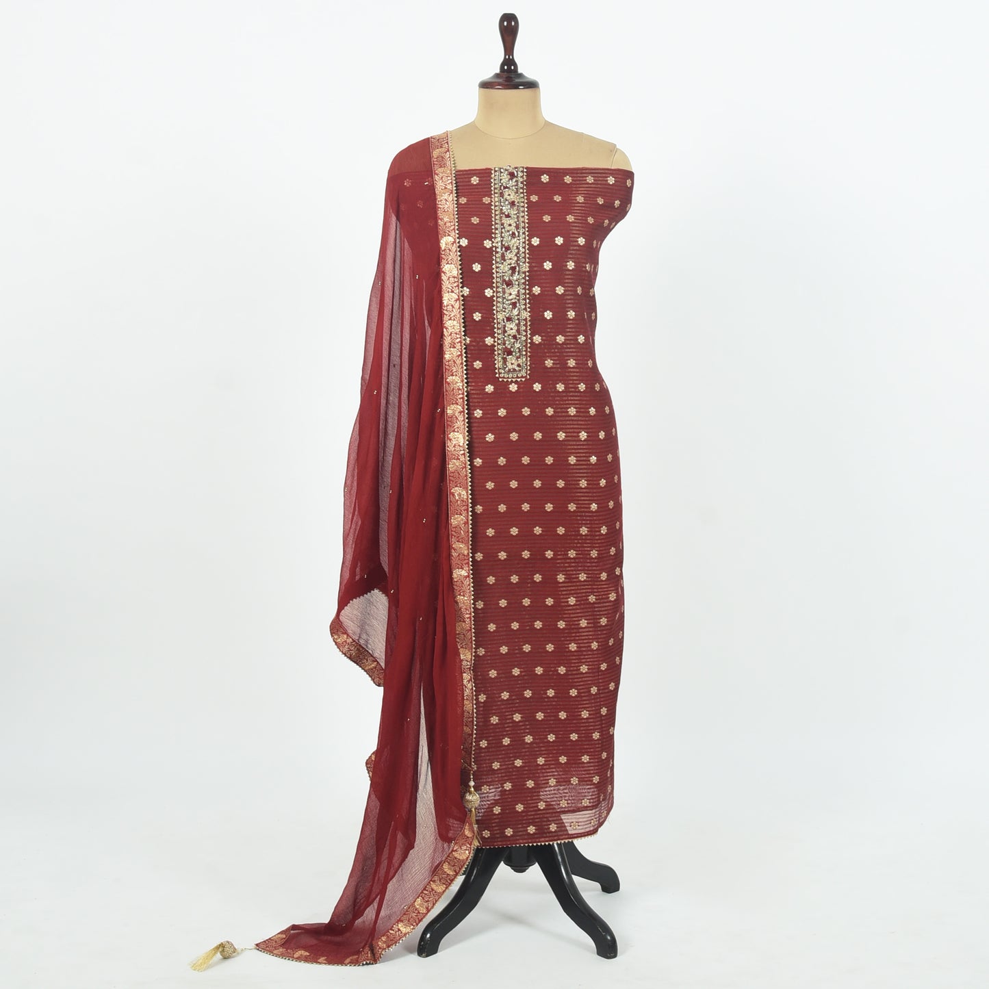 Unstitched Organza Suit Set