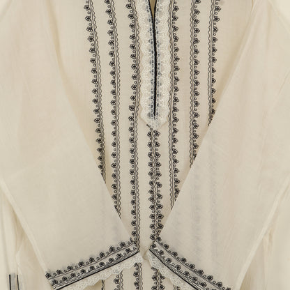 Semi Stitched Chanderi Suit