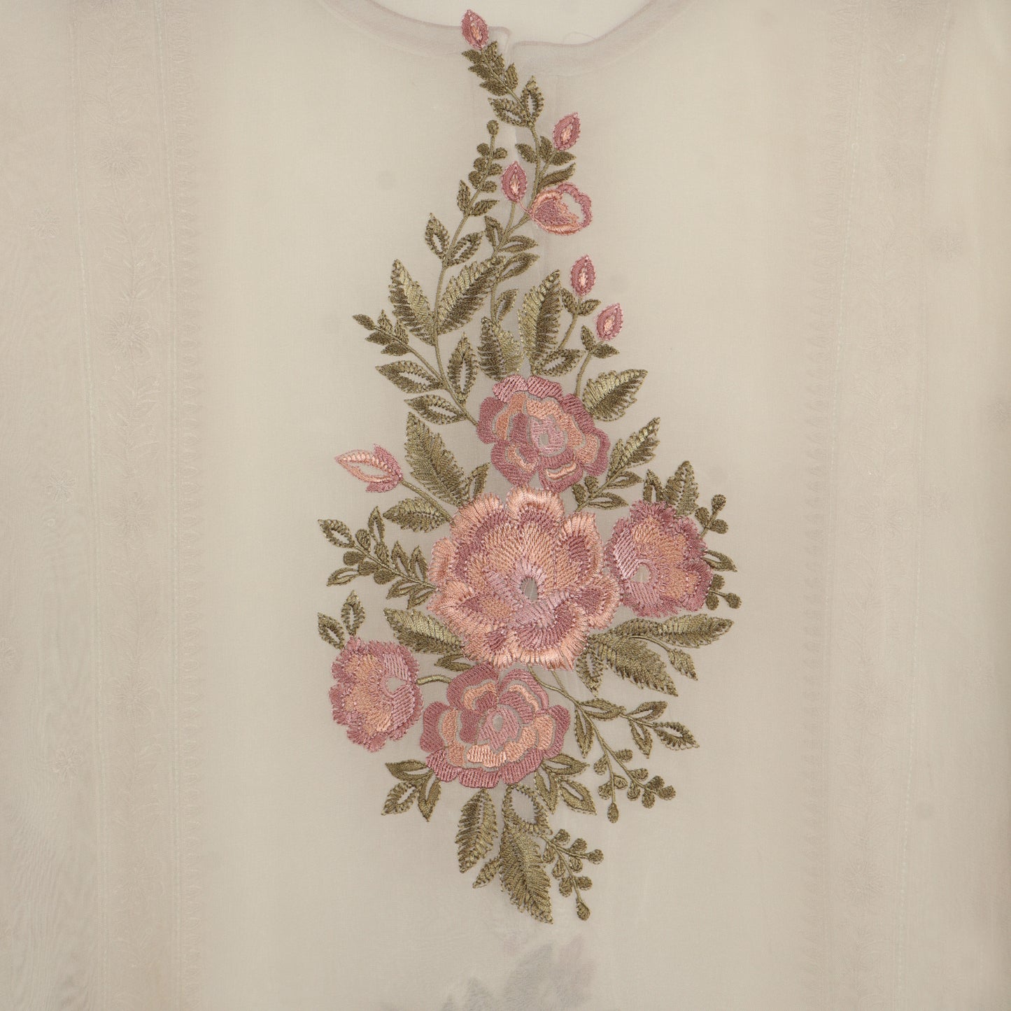 Semi Stitched Organza Suit