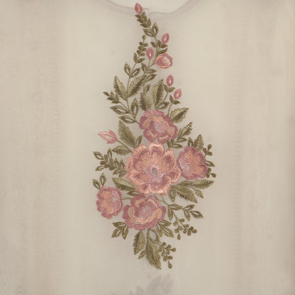 Semi Stitched Organza Suit