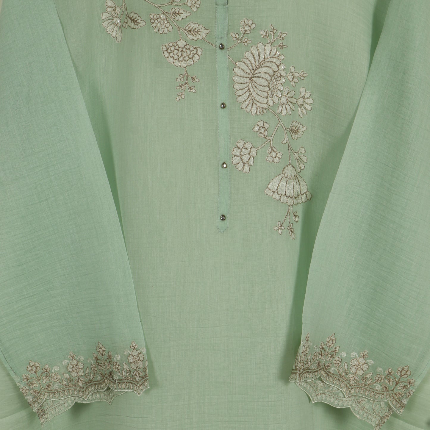 Semi Stitched Chanderi Suit