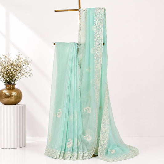 Mint Green Saree