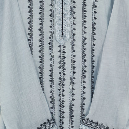 Semi Stitched Chanderi Suit