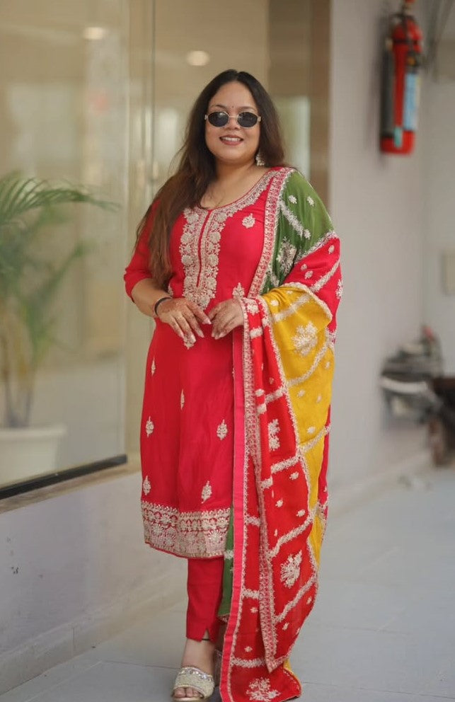 Gauri Maheshram wearing KC Creations fabric