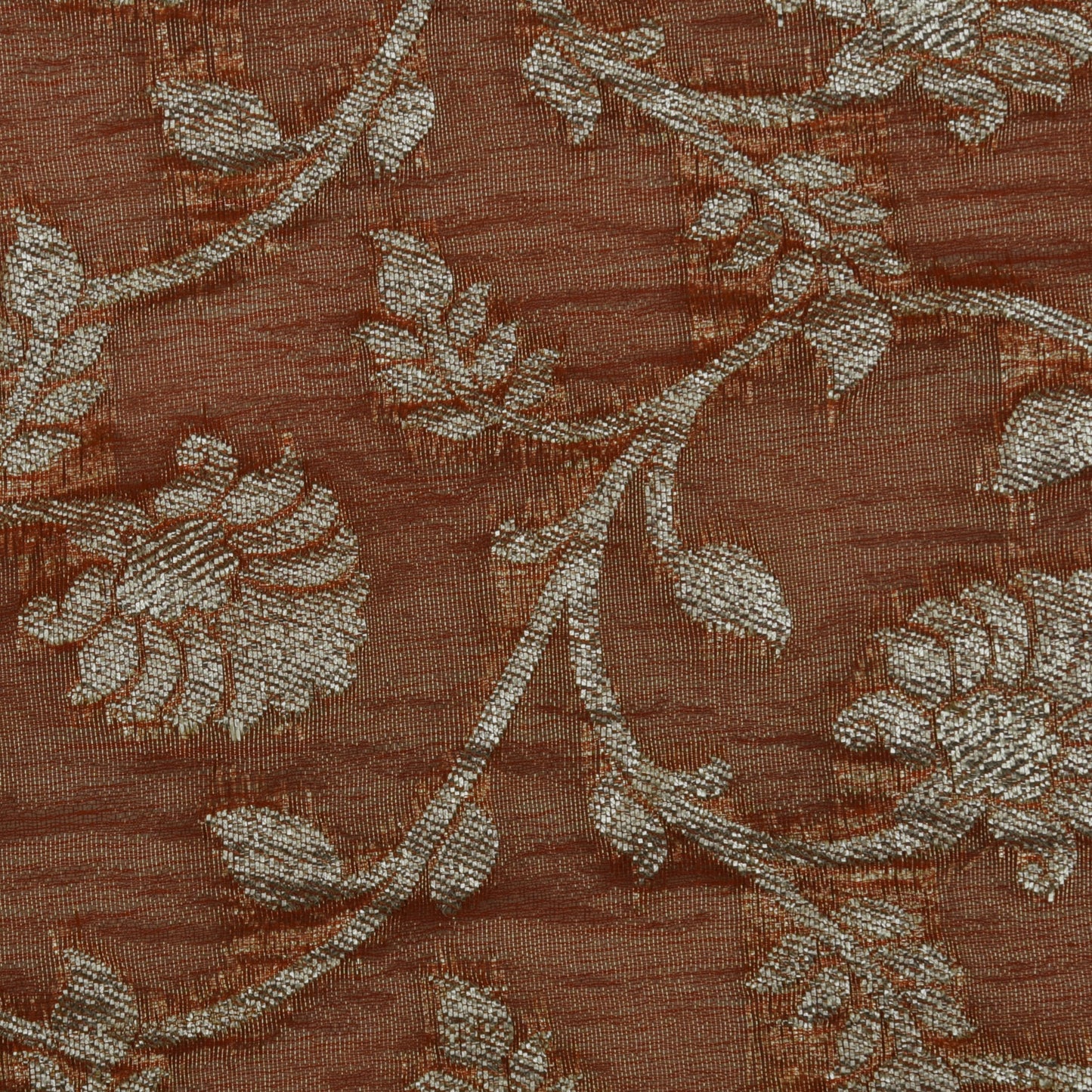 Crush Tissue Zari Embroidery Fabric