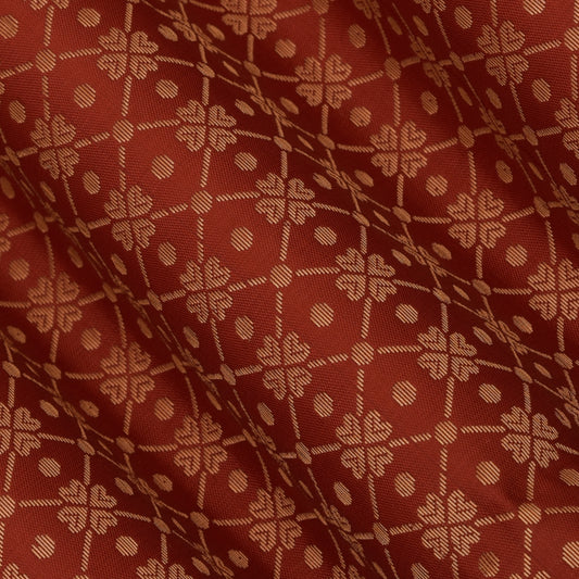 Copper Brocade Fabric