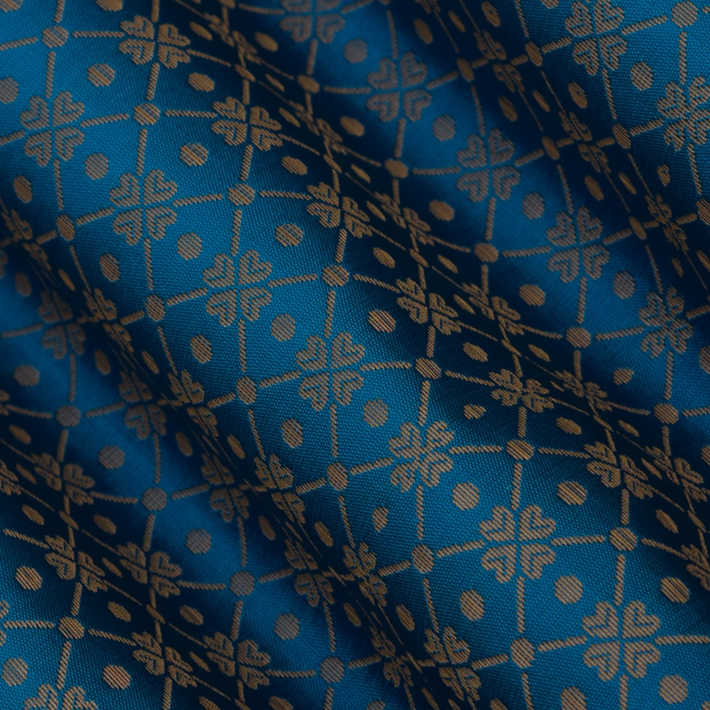 Copper Brocade Fabric