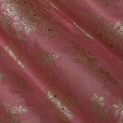 Pink Color Brocade Fabric