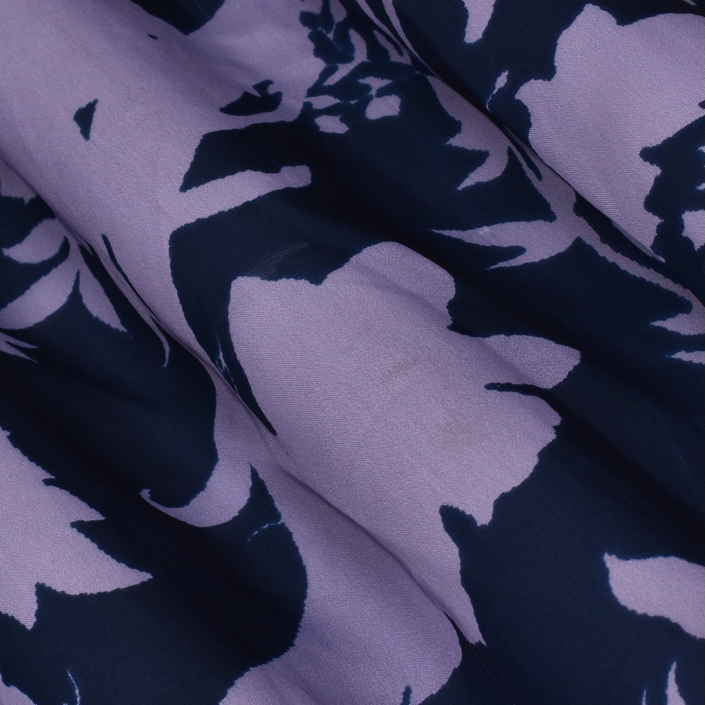 Purple Color Satin Digital Print Fabric
