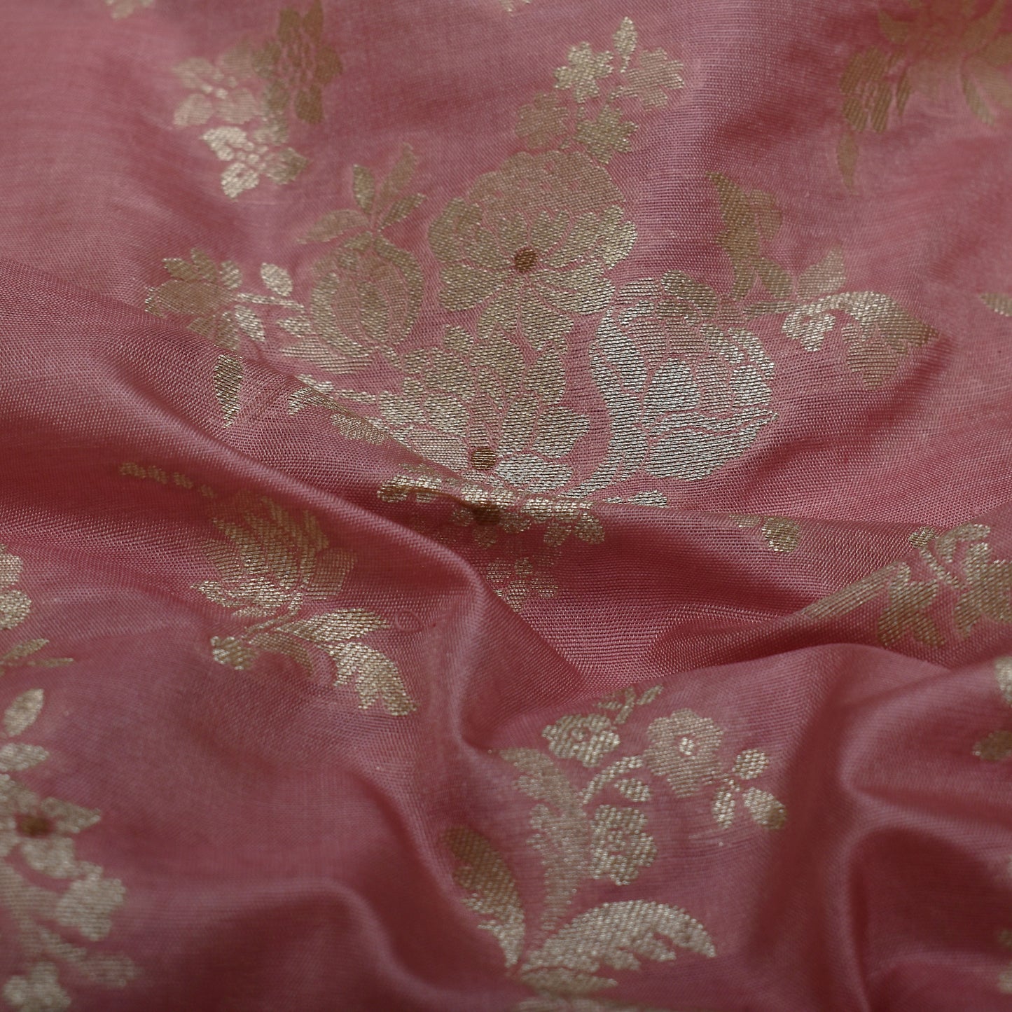 Pink Color Brocade Fabric