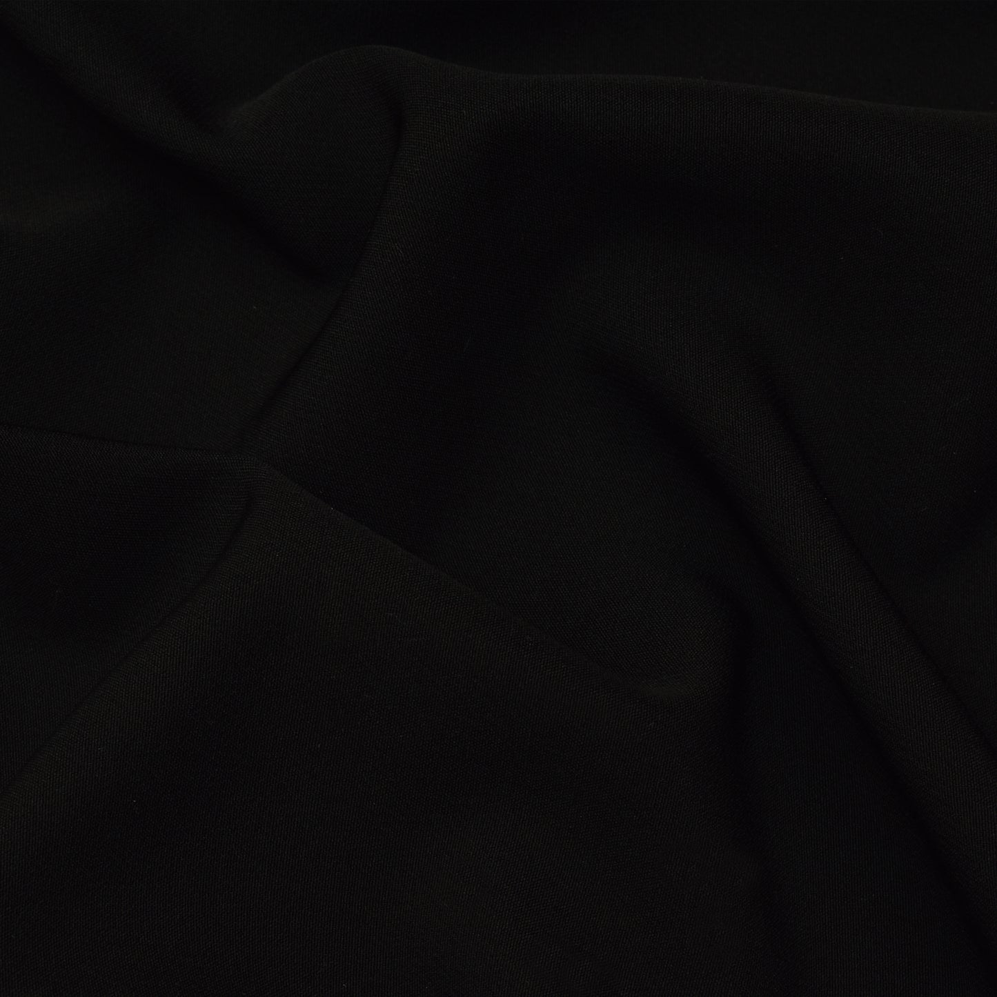 Black Solid Color Barbie Crepe Fabric