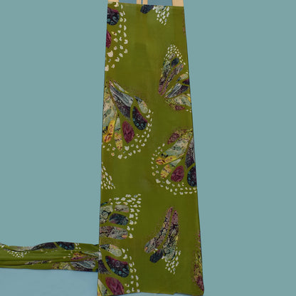 Multi Color Crepe Print Fabric