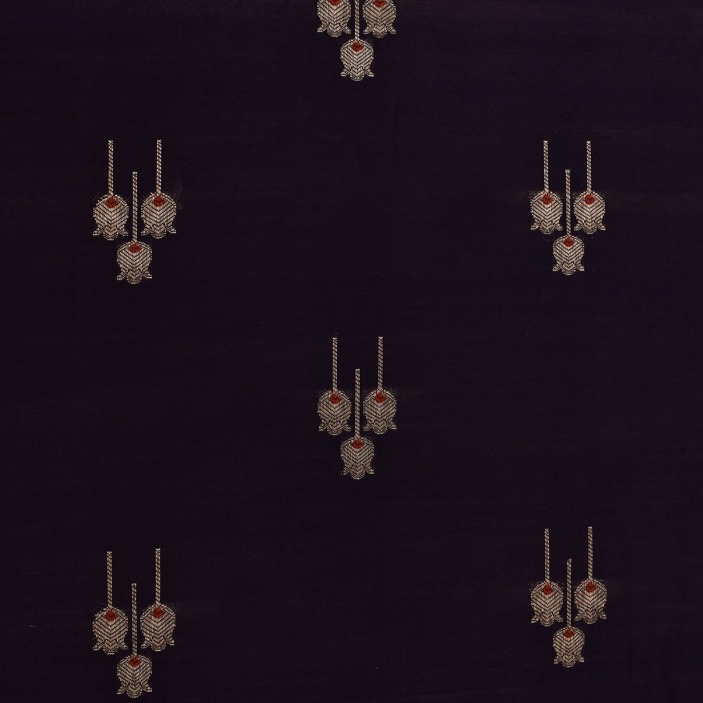 Purple Color Munga Brocade Fabric