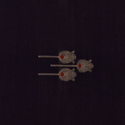 Purple Color Munga Brocade Fabric