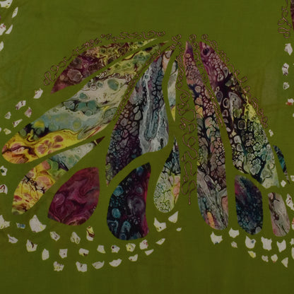 Multi Color Crepe Print Fabric