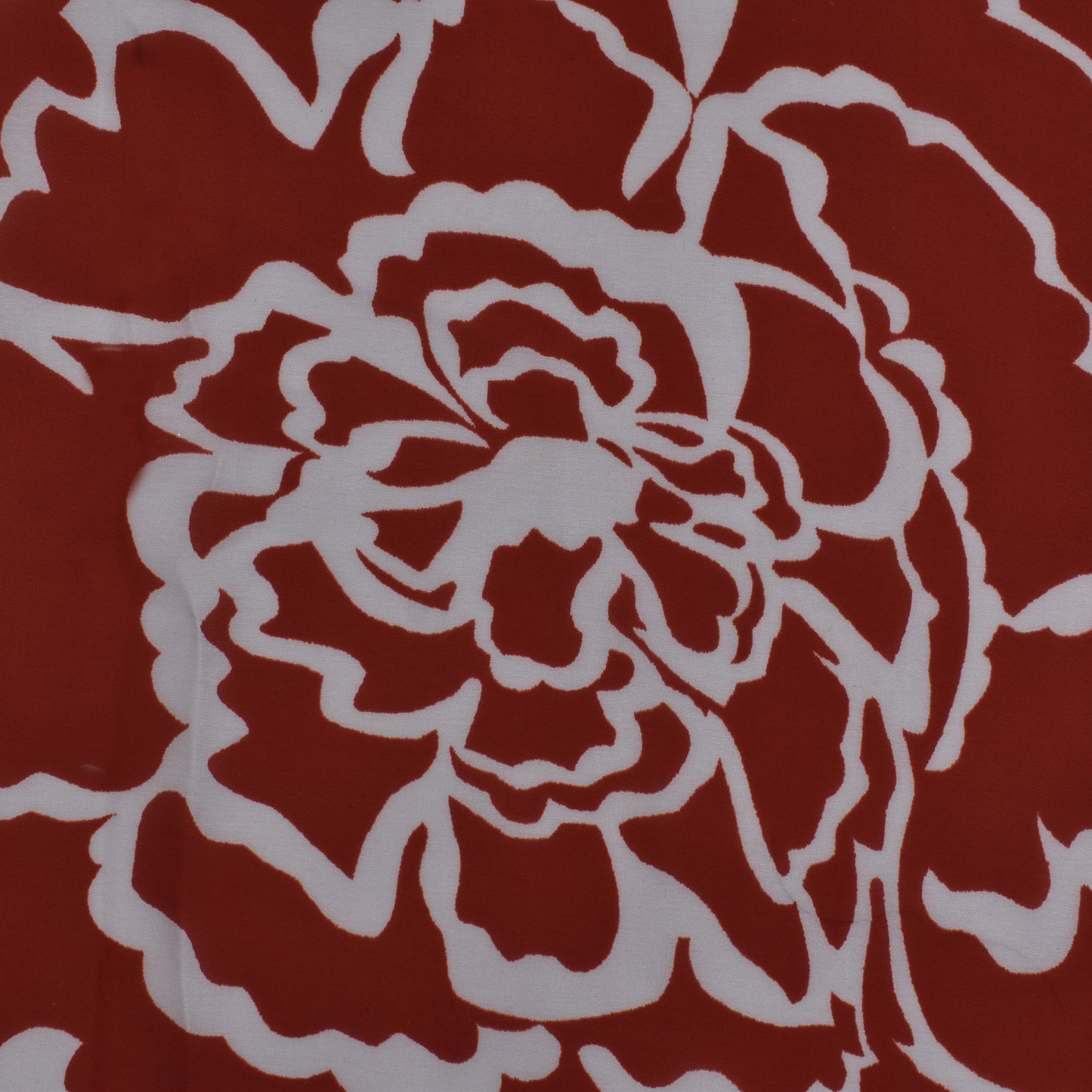 Red Color Georgette Digital Satin Print Fabric