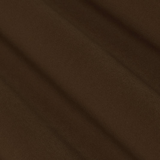 Brown Solid Color Banana Crepe Fabric