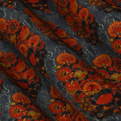 Multi Color Modal Satin Print Fabric