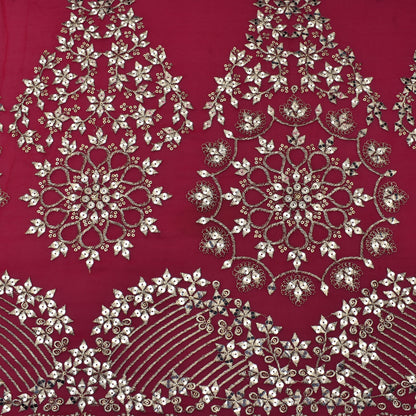 Rani Color Georgette Embroidery Fabric