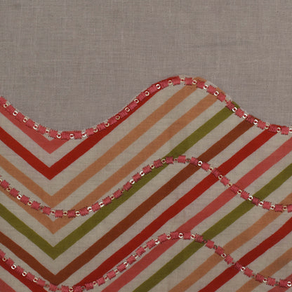 Multi Colored Kora Cotton Plazo Fabric