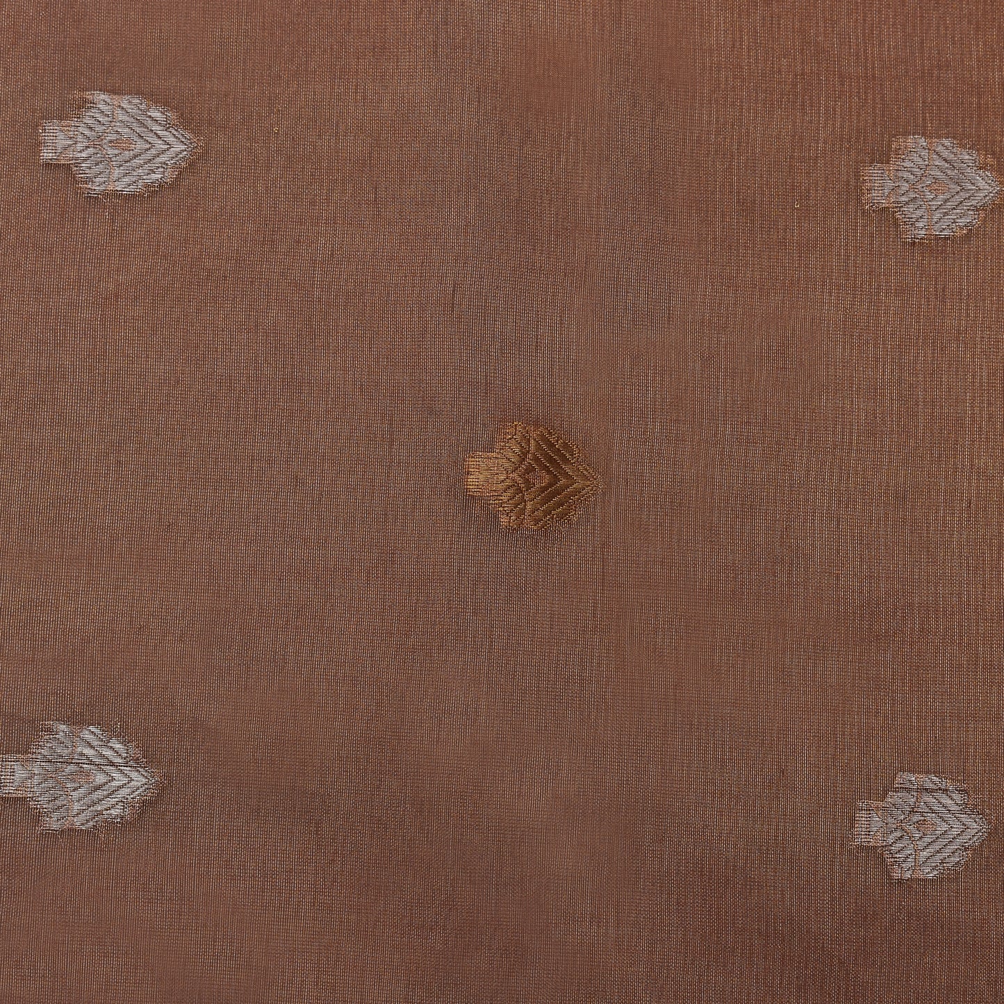 Peach Color Organza Tissue Booti Fabric