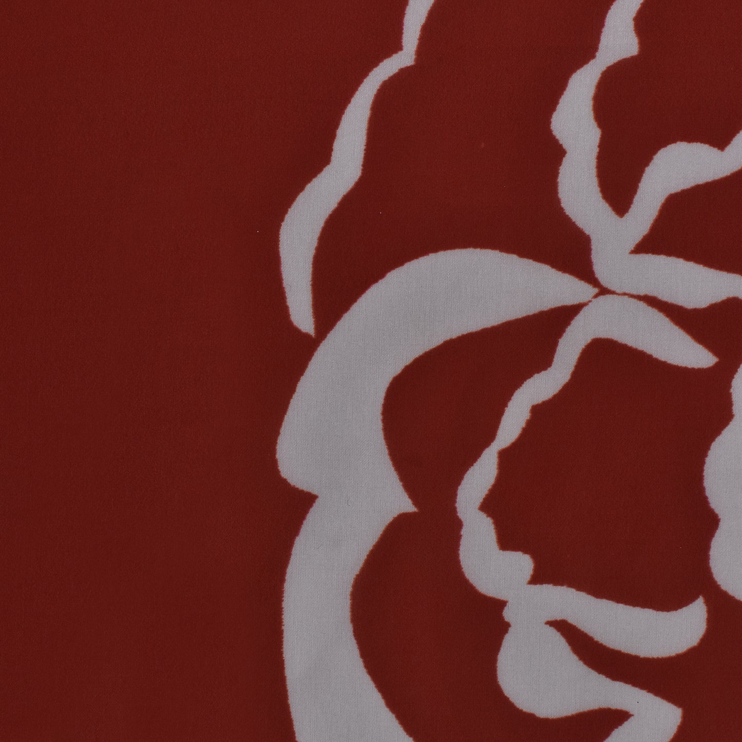 Red Color Georgette Digital Satin Print Fabric