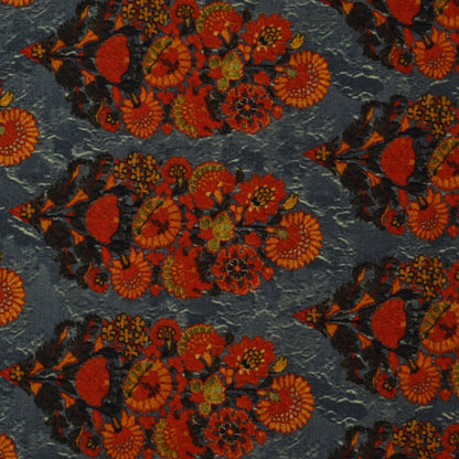 Multi Color Modal Satin Print Fabric