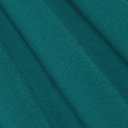 Teal Blue Solid Color Banana Crepe Fabric
