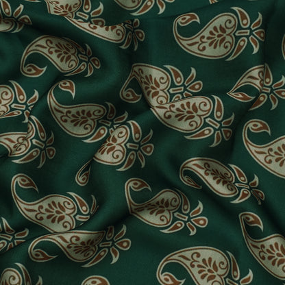 Multi Color Modal Satin Print Fabric